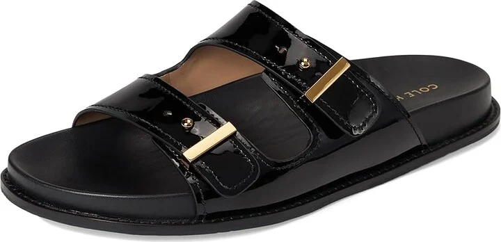 Cole Haan Marisol Footbed Sandals Women's Sandals Black Patent Leather : 8 B - Medium - Image 5