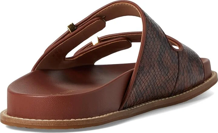 Cole Haan Marisol Footbed Sandals Women's Sandals Dark Cuoio Snake Print Leather : 6 B - Medium - Image 4