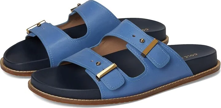 Cole Haan Marisol Footbed Sandals Women's Sandals Dutchblue/Navy Blazer Leather : 8.5 B - Medium