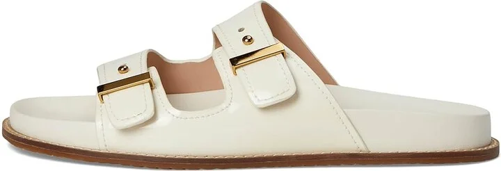 Cole Haan Marisol Footbed Sandals Women's Sandals Ivory Patent Leather : 10 B - Medium - Image 6