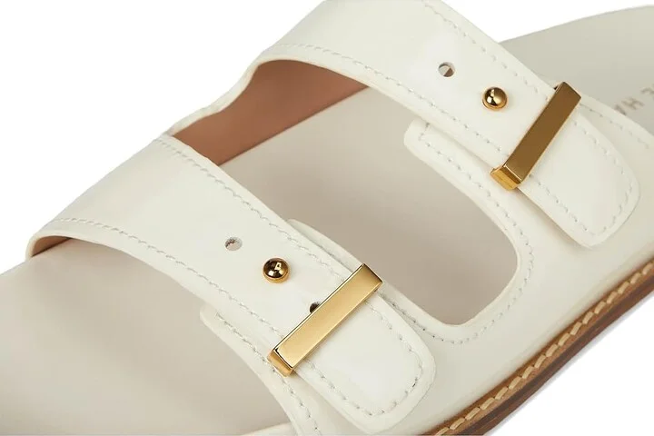 Cole Haan Marisol Footbed Sandals Women's Sandals Ivory Patent Leather : 10 B - Medium - Image 7