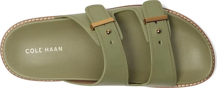 Cole Haan Marisol Footbed Sandals Women's Sandals Oil Green Leather : 5.5 B - Medium - Image 2