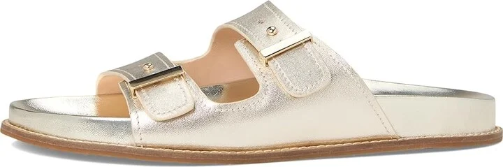 Cole Haan Marisol Footbed Sandals Women's Sandals Soft Gold Leather : 5 B - Medium - Image 6
