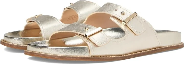 Cole Haan Marisol Footbed Sandals Women's Sandals Soft Gold Leather : 5 B - Medium
