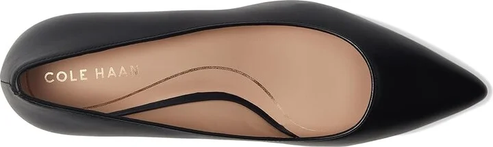 Cole Haan Marjorie Pumps Waterproof 45mm High Women's Heels Black Leather WP : 6 B - Medium, Leather/Rubber - Image 2
