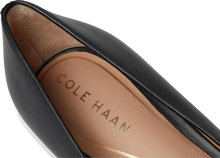 Cole Haan Marjorie Pumps Waterproof 45mm High Women's Heels Black Leather WP : 6 B - Medium, Leather/Rubber - Image 7