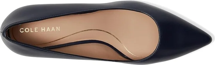 Cole Haan Marjorie Pumps Waterproof 45mm High Women's Heels Navy Blazer Leather Wp : 7 B - Medium, Leather/Rubber - Image 2