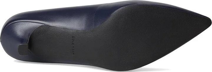 Cole Haan Marjorie Pumps Waterproof 45mm High Women's Heels Navy Blazer Leather Wp : 7 B - Medium, Leather/Rubber - Image 3