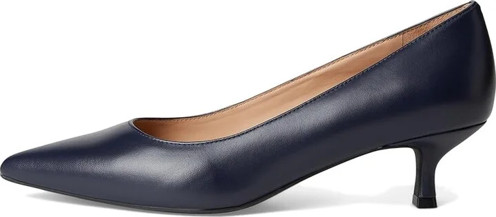 Cole Haan Marjorie Pumps Waterproof 45mm High Women's Heels Navy Blazer Leather Wp : 7 B - Medium, Leather/Rubber - Image 6