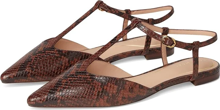 Dark Cuoio Snake Print Leather