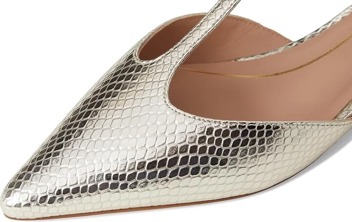 Cole Haan Marlah T-Strap Ballet Flats Women's Flat Shoes Gold Snake Print Leather : 7 B - Medium, EVA/Leather/Polyester - Image 7