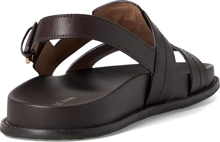 Cole Haan Marlee Fisherman Footbed Sandals Women's Sandals Dark Chocolate Leather : 7 B - Medium, Leather/Rubber - Image 4
