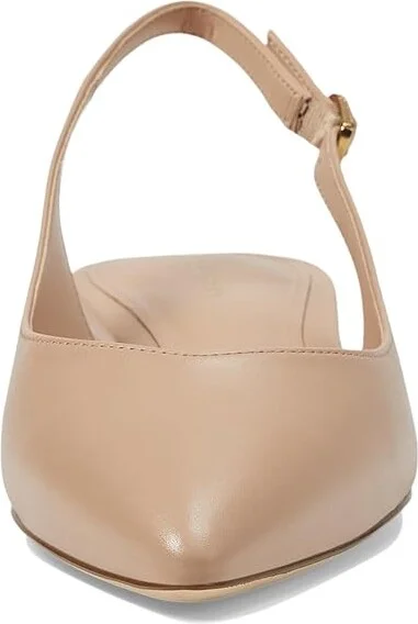 Cole Haan Mazie Slingback Flat Women's Flat Shoes Brush Leather : 5 B - Medium, Leather/Rubber - Image 2
