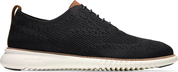 Cole Haan Men's 2.Zerogrand Stitchlite Oxford Shoes - Black/magnet/black - Image 11