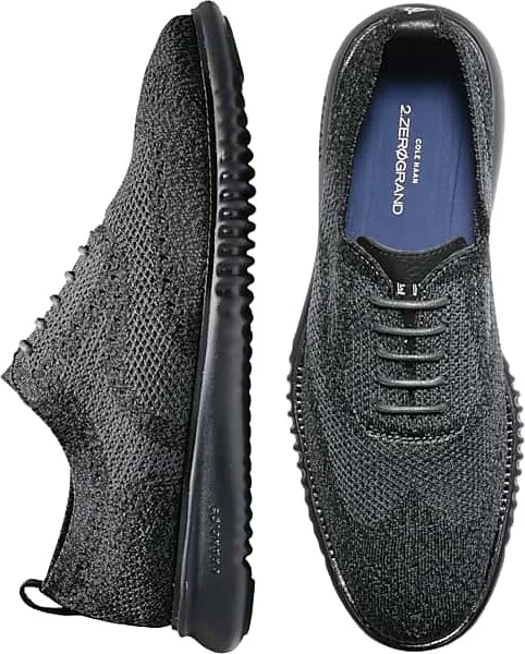 Cole Haan Men's 2.ZeroGrand Stitchlite Wingtip Oxfords Black