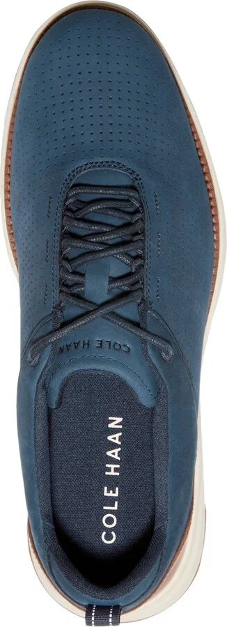 Cole Haan Men's Grand Atlantic Textured Sneaker - Navy Blazer Nubuck /British Tan/birch - Image 5