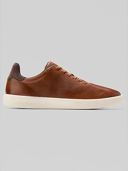 Cole Haan Men's Grand Crosscourt Daily Laser Sneakers British Tan / Dark Chocolate / Ivory