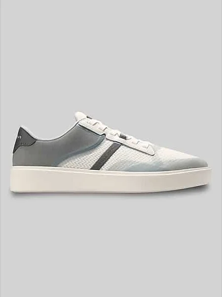 Cole Haan Men's Grand Crosscourt Winner Leather Lace-Up Sneakers Ivory/December Sky