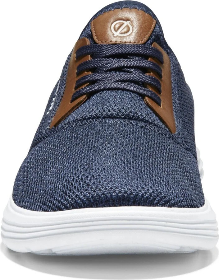 Cole Haan Men's Grand Sports Journey Knit Sneakers - Navy Ink, Optic White - Image 4