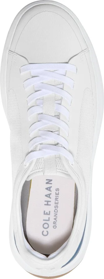 Cole Haan Men's GrandPrÃ¸ All Day Court Sneaker - Optic White/China Blue - Image 4