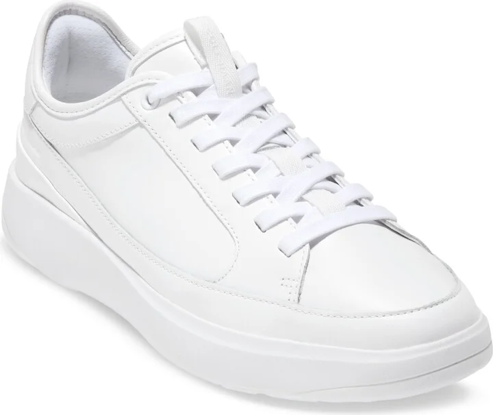 Cole Haan Men's GrandPrÃ¸ All Day Leather Lace-Up Court Sneakers