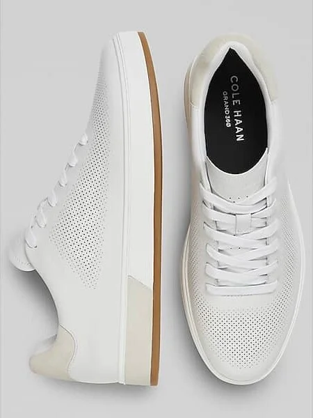 Cole Haan Men's GrandPro Angleace Lace-Up Sneakers White