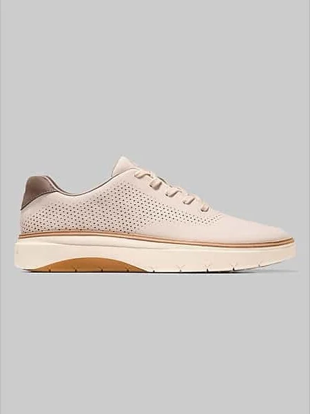 Cole Haan Men's GrandPro FeatherArc Laser Lace-Up Sneakers Oxford Tan Nubuck/Ivory/Truffl
