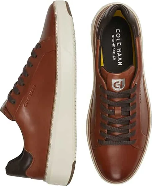 Cole Haan Men's GrandPro Topspin Lace-Up Sneakers Tan