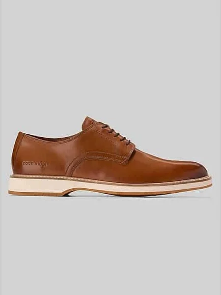 Cole Haan Men's Morse Grand Plain Toe Oxfords British Tan / Ivory