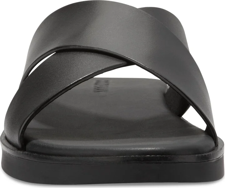 Cole Haan Men's Nantucket Cross Strap Slip-On Slide Sandals - Black/black - Image 4