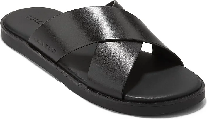 Cole Haan Men's Nantucket Cross Strap Slip On Slide Sandals