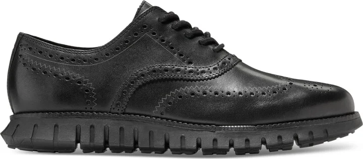 Cole Haan Men's ZERÃGRAND Remastered Lace-Up Wingtip Oxford Shoes - Ch British Tan/ivory - Image 7