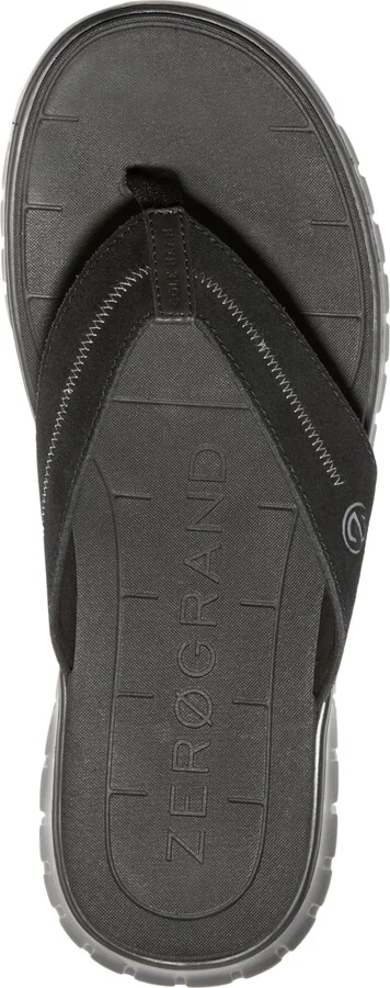 Cole Haan Men's ZERÃGRAND Thong Sandal - Black/Black - Image 5