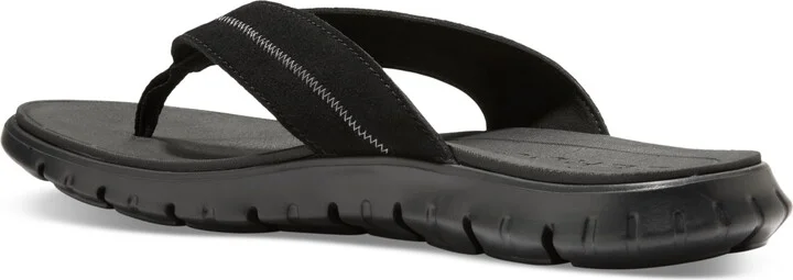 Cole Haan Men's ZERÃGRAND Thong Sandal - Black/Black - Image 6