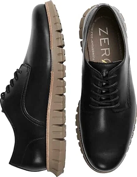 Cole Haan Men's Zerogrand Remastered Plain Toe Oxford Dress Sneakers Black