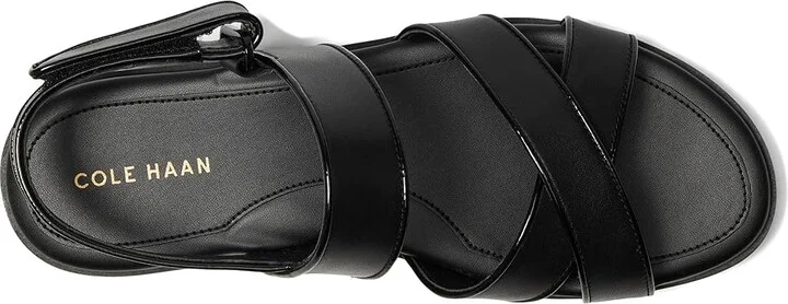 Cole Haan Mirabelle Crisscross Sandals Women's Sandals Black/Patent/Black : 9.5 B - Medium, Leather - Image 2