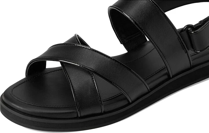 Cole Haan Mirabelle Crisscross Sandals Women's Sandals Black/Patent/Black : 9.5 B - Medium, Leather - Image 7