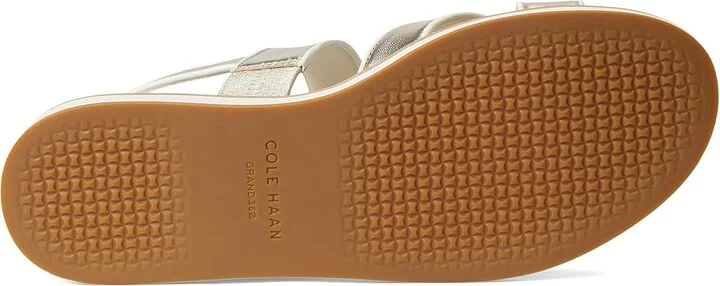 Cole Haan Mirabelle Crisscross Sandals Women's Sandals Soft Gold Talca/Ivory : 7.5 B - Medium, Leather - Image 3