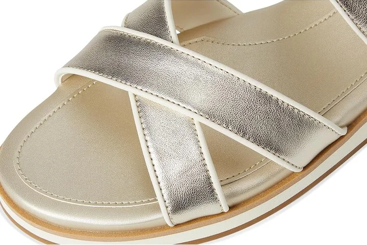 Cole Haan Mirabelle Crisscross Sandals Women's Sandals Soft Gold Talca/Ivory : 7.5 B - Medium, Leather - Image 7