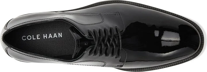 Cole Haan Modern Essentials Plain Toe Ox Men's Lace Up Wing Tip Shoes Black Patent : 7 D - Medium, Lace/Leather/Rubber - Image 2