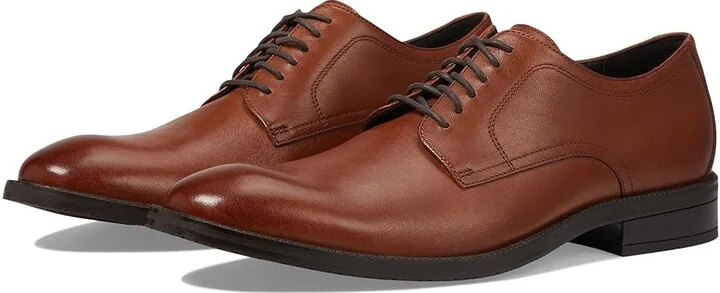 Cole Haan Modern Essentials Plain Toe Ox Men's Lace Up Wing Tip Shoes British Tan : 7 D - Medium, Lace/Leather/Rubber