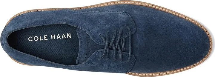 Cole Haan Morse Grand Plain Toe Oxfords Men's Lace-up Boots Big Dipper Suede/Ivory/Sea Stone : 12 D - Medium, Leather - Image 2