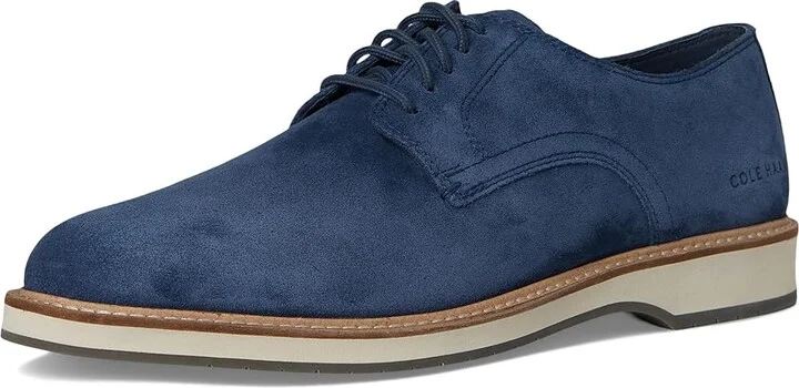 Cole Haan Morse Grand Plain Toe Oxfords Men's Lace-up Boots Big Dipper Suede/Ivory/Sea Stone : 12 D - Medium, Leather - Image 5