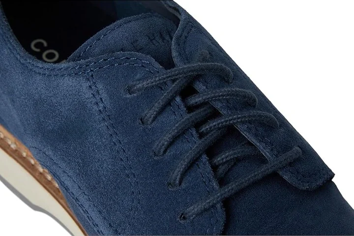 Cole Haan Morse Grand Plain Toe Oxfords Men's Lace-up Boots Big Dipper Suede/Ivory/Sea Stone : 12 D - Medium, Leather - Image 7
