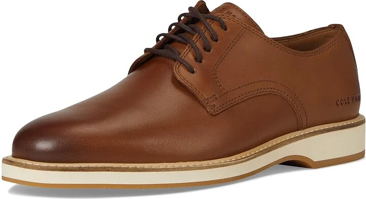 Cole Haan Morse Grand Plain Toe Oxfords Men's Lace-up Boots British Tan/Ivory : 8 D - Medium, Leather - Image 5