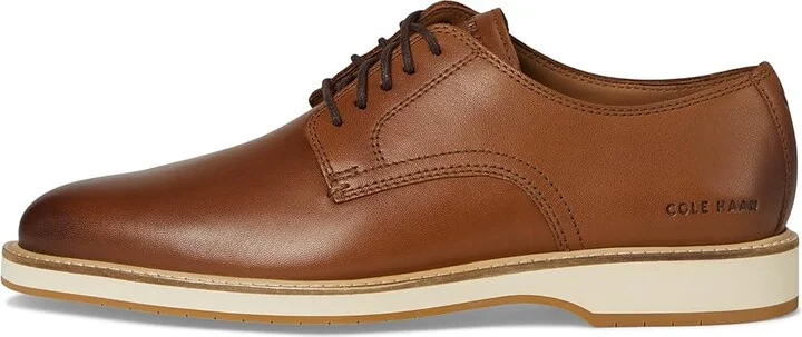 Cole Haan Morse Grand Plain Toe Oxfords Men's Lace-up Boots British Tan/Ivory : 8 D - Medium, Leather - Image 6