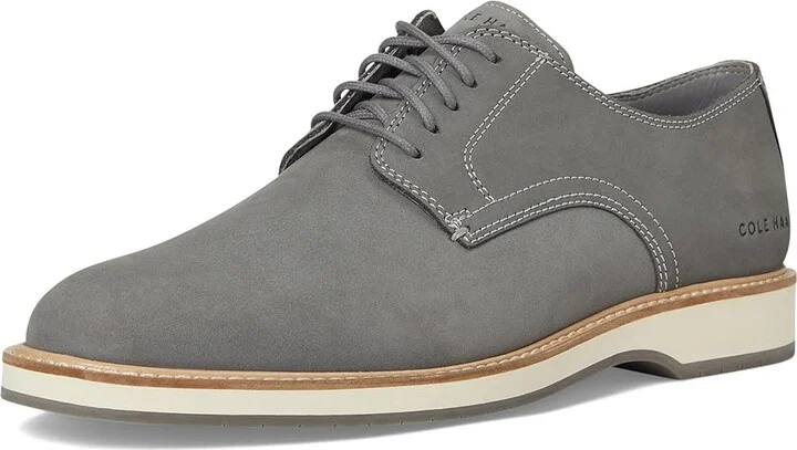 Cole Haan Morse Grand Plain Toe Oxfords Men's Lace-up Boots Sea Stone Nubuck/Ivory/Sea Stone : 13 D - Medium, Leather - Image 5