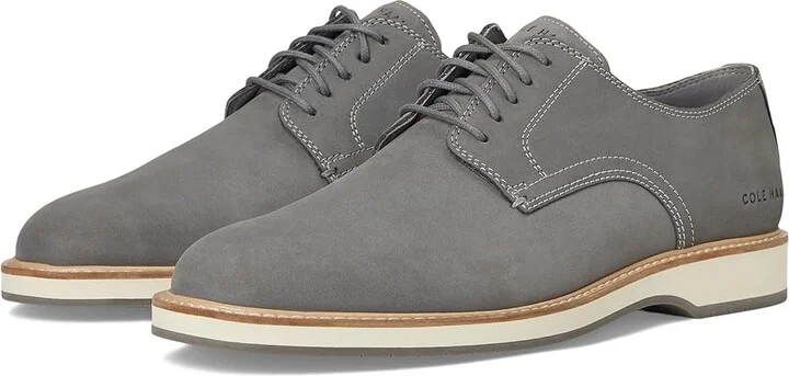 Cole Haan Morse Grand Plain Toe Oxfords Men's Lace-up Boots Sea Stone Nubuck/Ivory/Sea Stone : 13 D - Medium, Leather