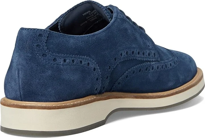 Cole Haan Morse Grand Wingtip Oxfords Men's Lace-up Boots Big Dipper Suede/Ivory/Sea Stone : 10.5 D - Medium, Leather - Image 4