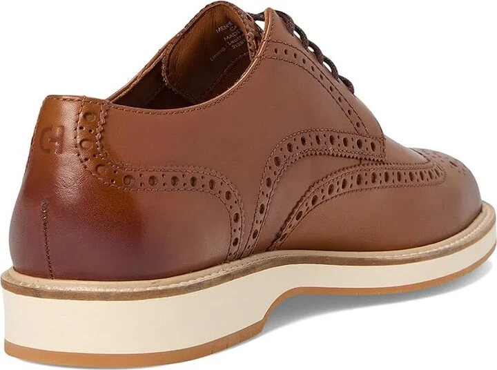 Cole Haan Morse Grand Wingtip Oxfords Men's Lace-up Boots British Tan/Ivory/Gum : 9.5 D - Medium, Leather - Image 4